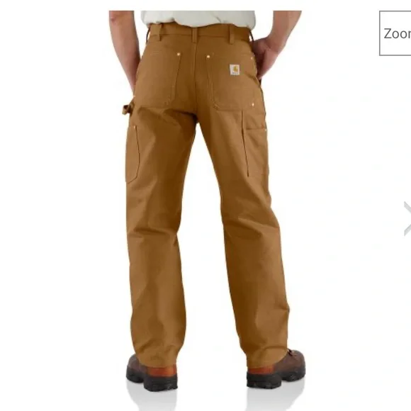 Carhartt Loose Fit Firm Duck Double-Front Utility Work Pants 34x36 B01-M NWT - Picture 3 of 10